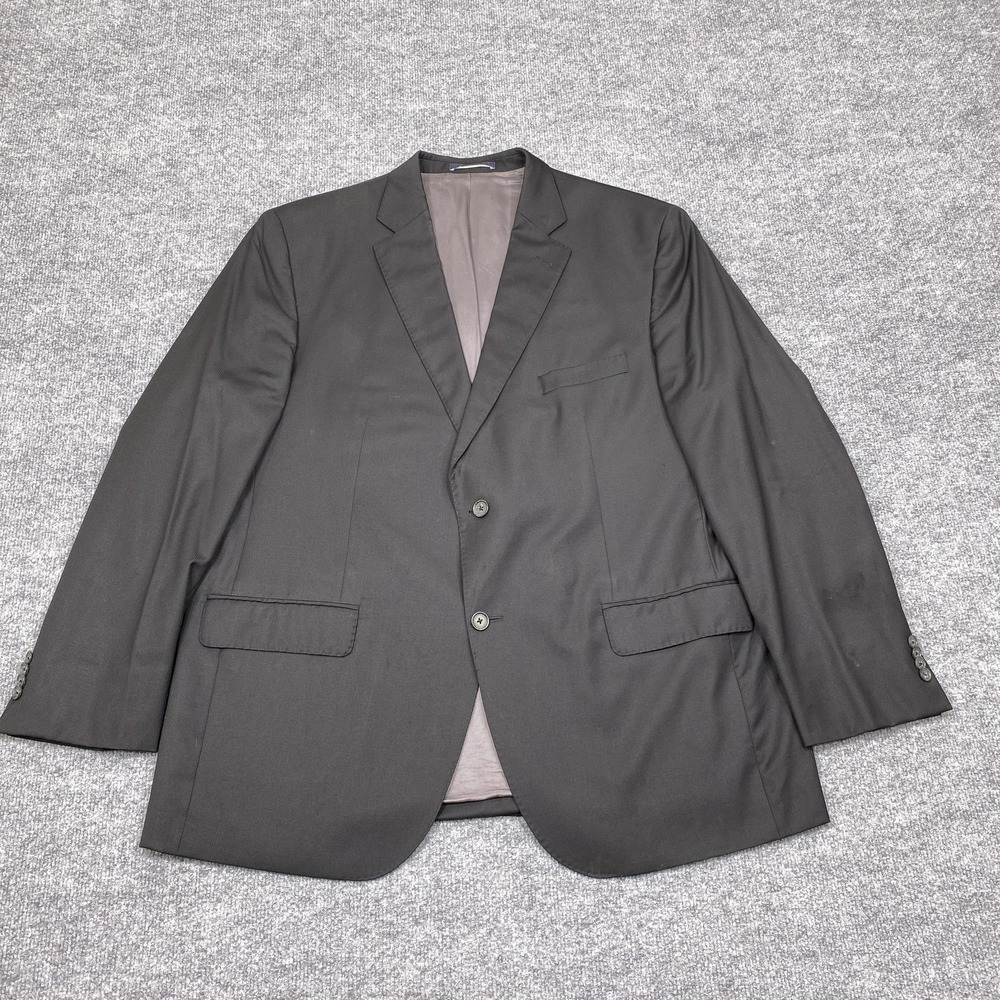 Loro Piana Blazer Mens 46 Black Wool Cremieux Single-Breasted Notch Lapel